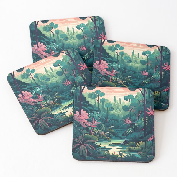 Item preview, Colorful Tropical Forest designed and sold by Bomba Visual.