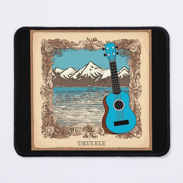 Item preview, Ukulele in the snow designed and sold by piesdesignart.