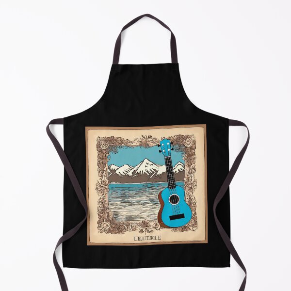 Item preview, Ukulele in the snow designed and sold by piesdesignart.