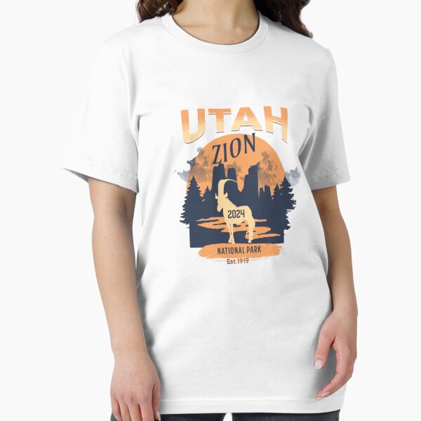 Vista previa del artículo con la obra «Parque Nacional Zion Utah», diseñado y vendido por WanderQuestCo.