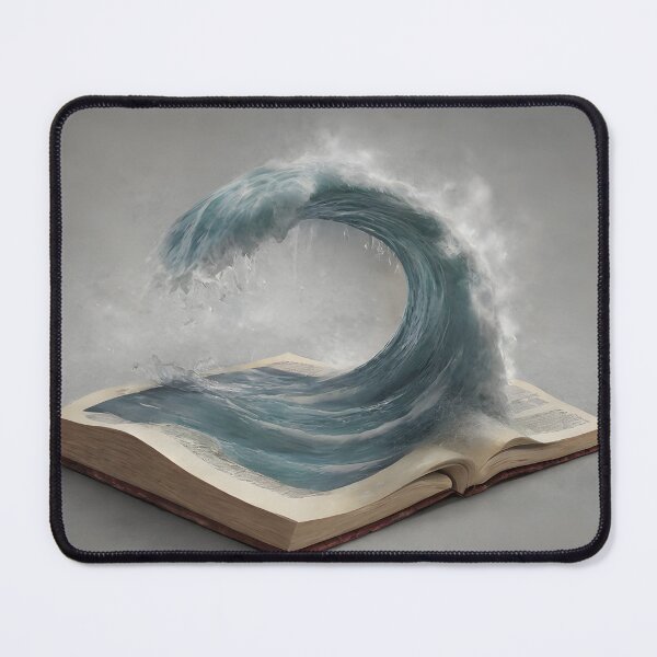 Item preview, Wave Coming Out of a Book - Cool Art designed and sold by joejiing.