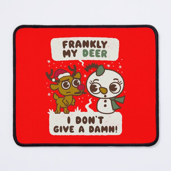 Item preview, Frankly My Deer I Don't give a Damn - Festive twist on a Classic designed and sold by WeirdPunderful.