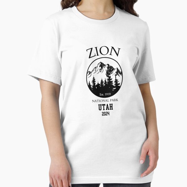 Vista previa del artículo con la obra «Parque Nacional Zion Utah», diseñado y vendido por WanderQuestCo.