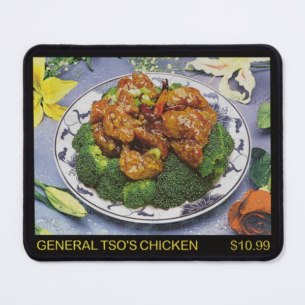 Item preview, General Tso's Chicken | Retro Chinese Food Menu Board designed and sold by theoralcollage.