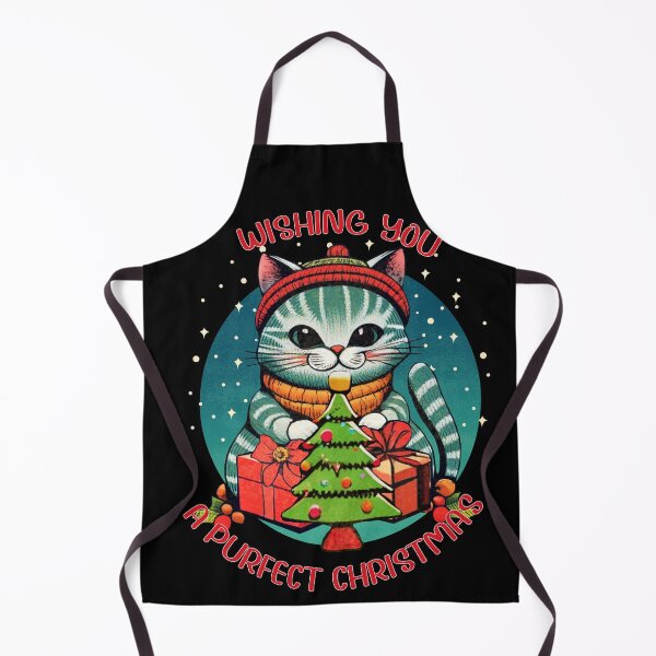 Item preview, Cute cat wishing you a purfect Christmas designed and sold by allabtmeowlife.