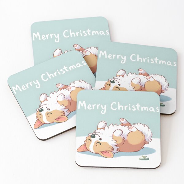 Item preview, Belly Rubs & Christmas Hugs with Happy Corgi designed and sold by EpicPaws.
