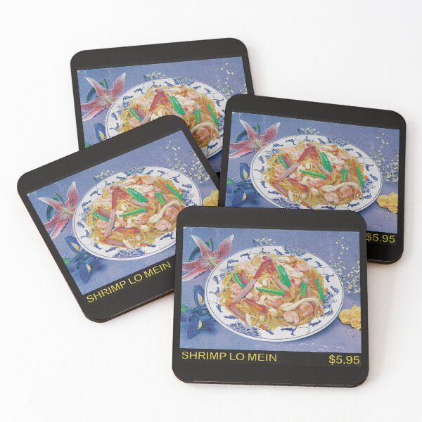 Item preview, Shrimp Lo Mein | Retro Chinese Food Menu Board designed and sold by theoralcollage.