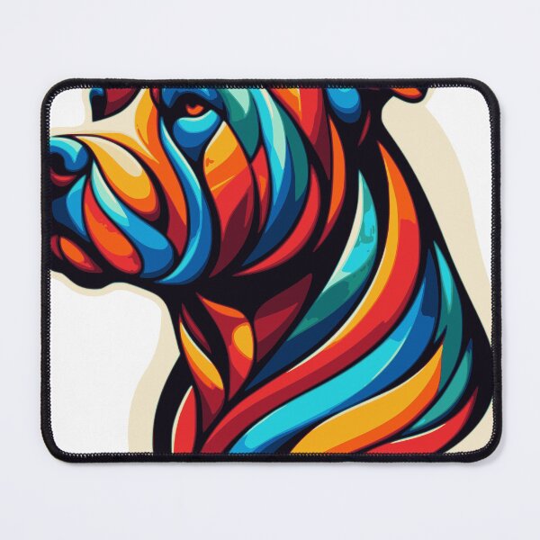 Item preview, Bulduski abstract portrait of a American Pitbull Terrier designed and sold by mawlik.