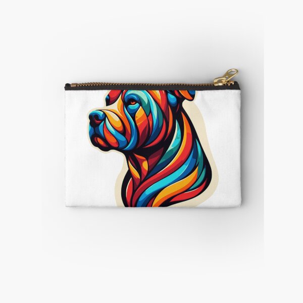 Item preview, Bulduski abstract portrait of a American Pitbull Terrier designed and sold by mawlik.
