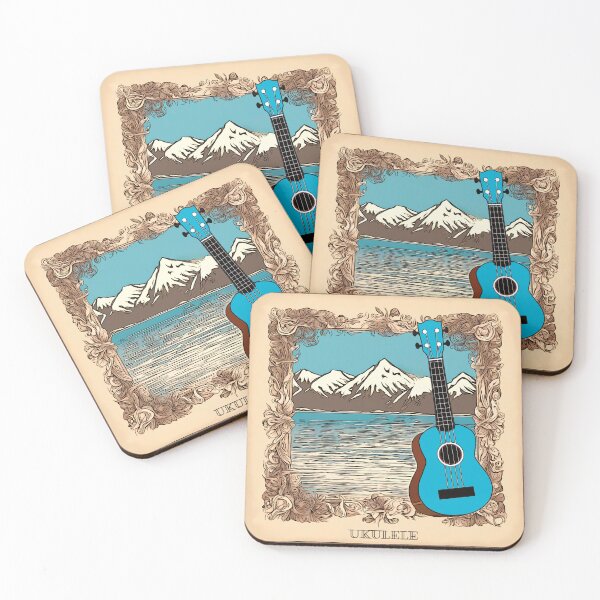 Item preview, Ukulele in the snow designed and sold by piesdesignart.