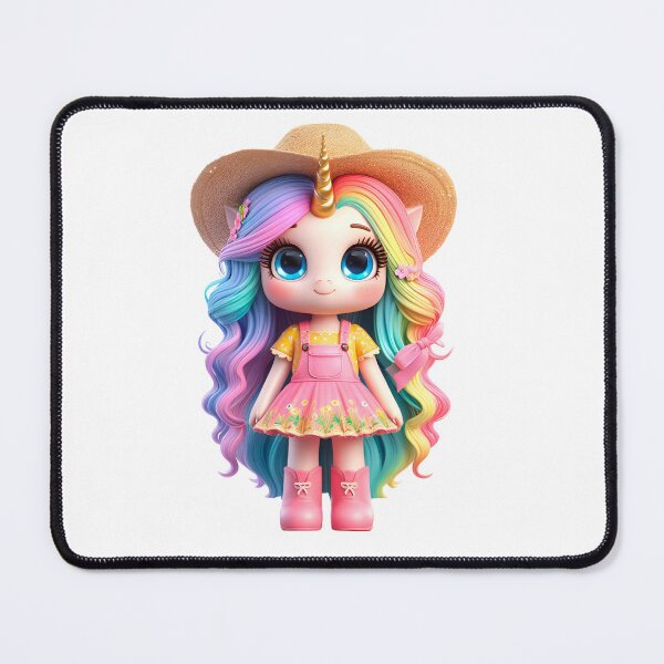 Item preview, Cute Rainbow Unicorn Farmer designed and sold by Nathalymx.