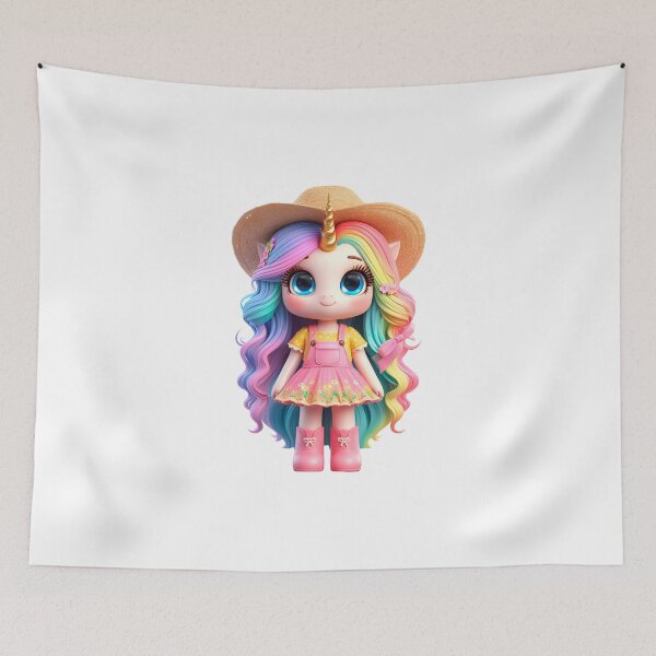 Item preview,  Cute Rainbow Unicorn Farmer designed and sold by Nathalymx.