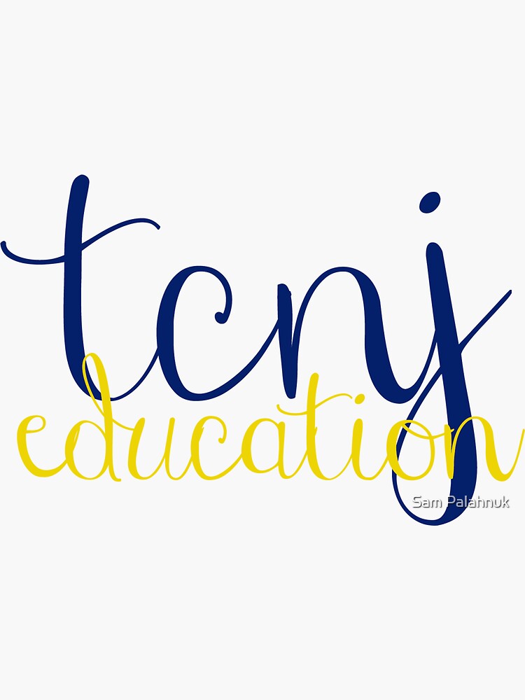 TCNJ Education Sticker by sampalahnukart