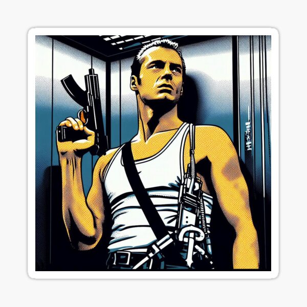 christmas movie : die hard Sticker