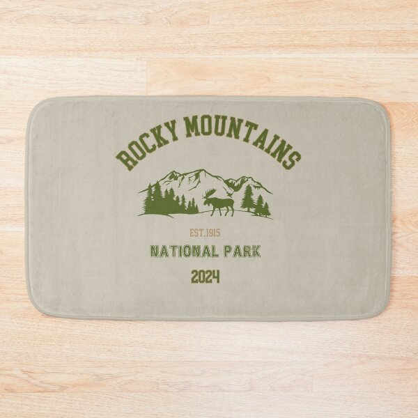 Aperçu de l'œuvre Parc National des Montagnes Rocheuses Design Vintage Colorado créée et vendue par WanderQuestCo.