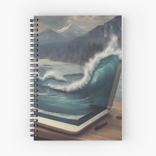 Item preview, Wave Coming Out of a Computer - Cool Art designed and sold by joejiing.