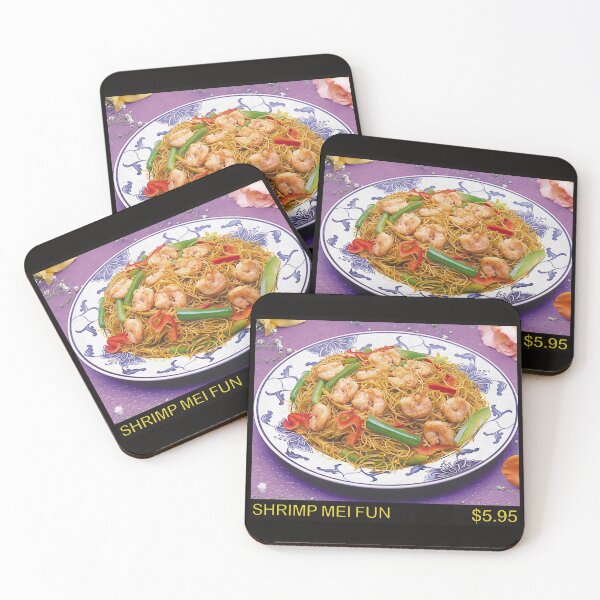 Item preview, Shrimp Mei Fun | Retro Chinese Food Menu Board designed and sold by theoralcollage.