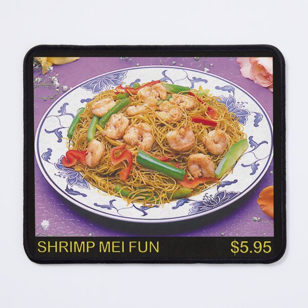 Item preview, Diversión Mei con camarones | Tablero de menú de comida china retro designed and sold by theoralcollage.