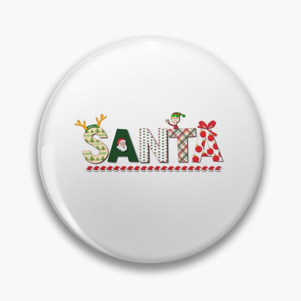 Item preview, Santa in Big Letters designed and sold by verlnelson.