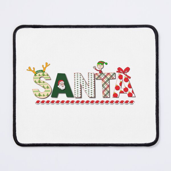 Item preview, Santa in Big Letters designed and sold by verlnelson.