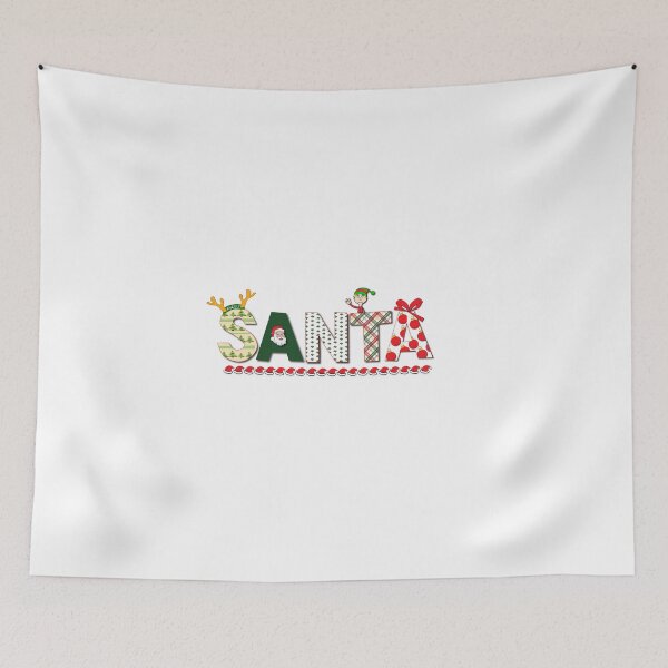 Item preview, Santa in Big Letters designed and sold by verlnelson.