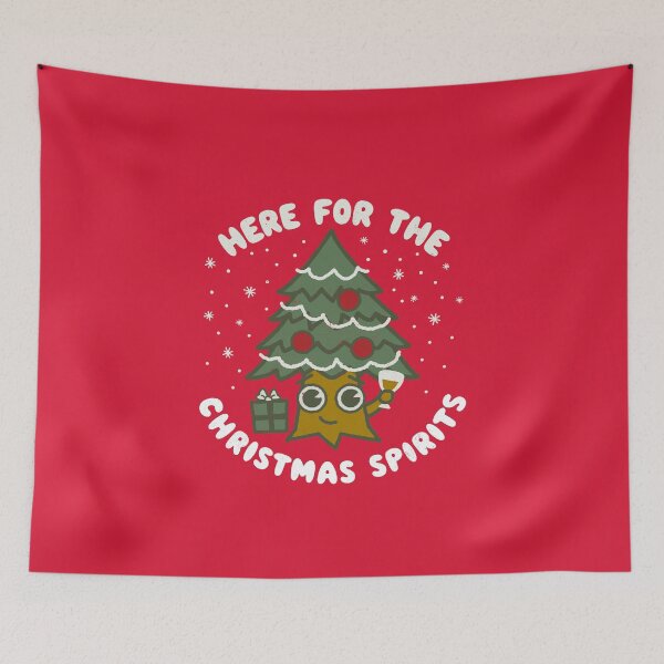 Item preview, Here for the Christmas Spirit - Boozy Festive Celebrations  designed and sold by WeirdPunderful.