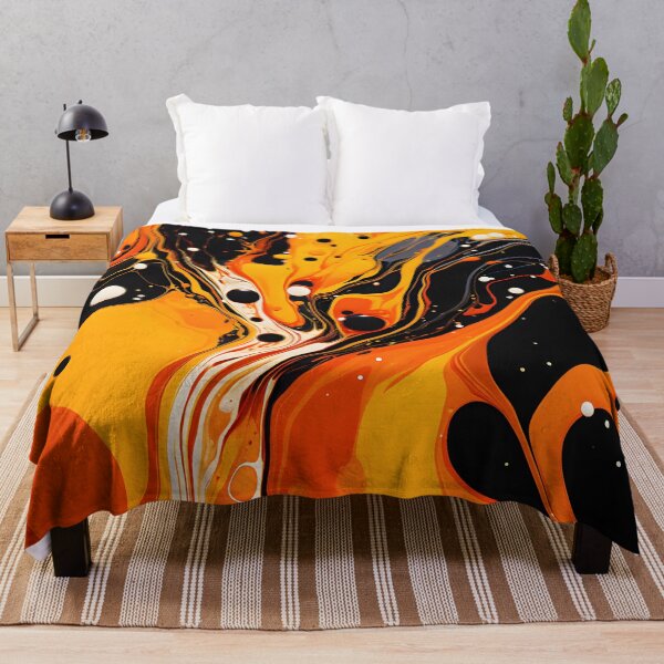 Item preview, Vivid Orange Fluid Dynamics Abstract designed and sold by VectorPlace.