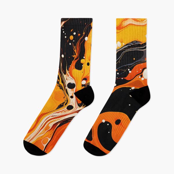 Item preview, Vivid Orange Fluid Dynamics Abstract designed and sold by VectorPlace.