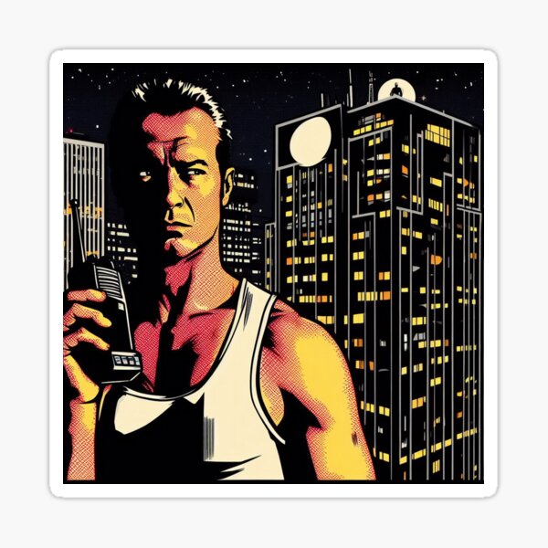 christmas movie : die hard Sticker