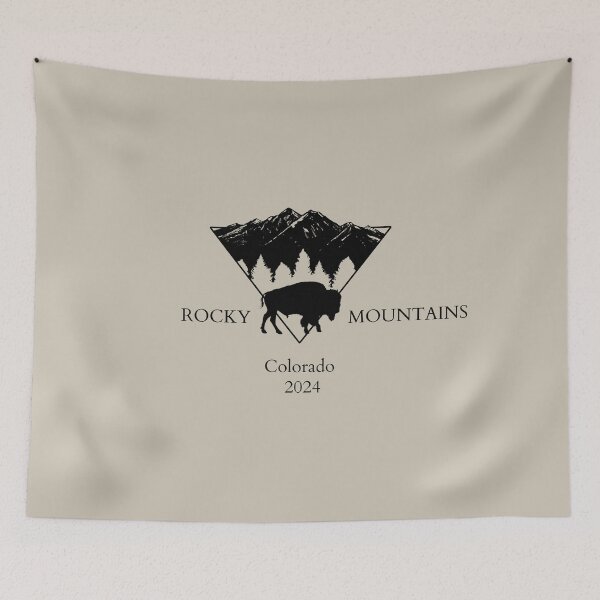 Item preview, Rocky Mountains National Park Vintage Design Colorado designed and sold by WanderQuestCo.