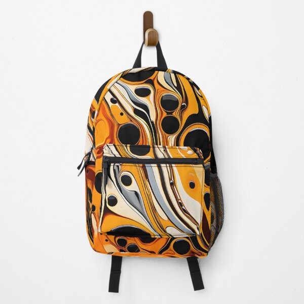 Item preview, Sleek Black and Orange Abstract Elegance designed and sold by VectorPlace.