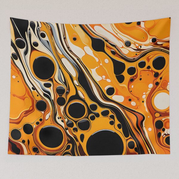 Item preview, Sleek Black and Orange Abstract Elegance designed and sold by VectorPlace.