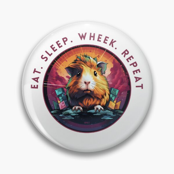 Item preview, Eat Sleep Wheek Repeat guinea pig designed and sold by aipolohu.