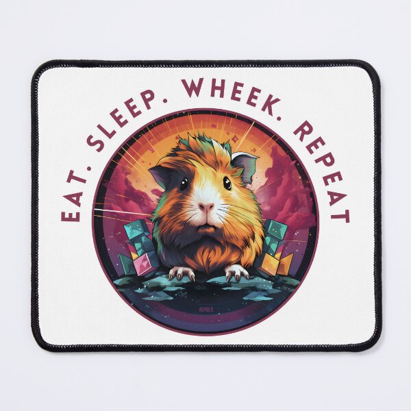 Item preview, Eat Sleep Wheek Repeat guinea pig designed and sold by aipolohu.