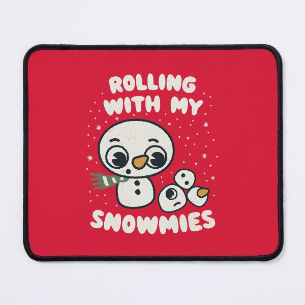 Item preview, Rolling with my Snowmies - Christmas Snowman Cheeky Music Pun  designed and sold by WeirdPunderful.