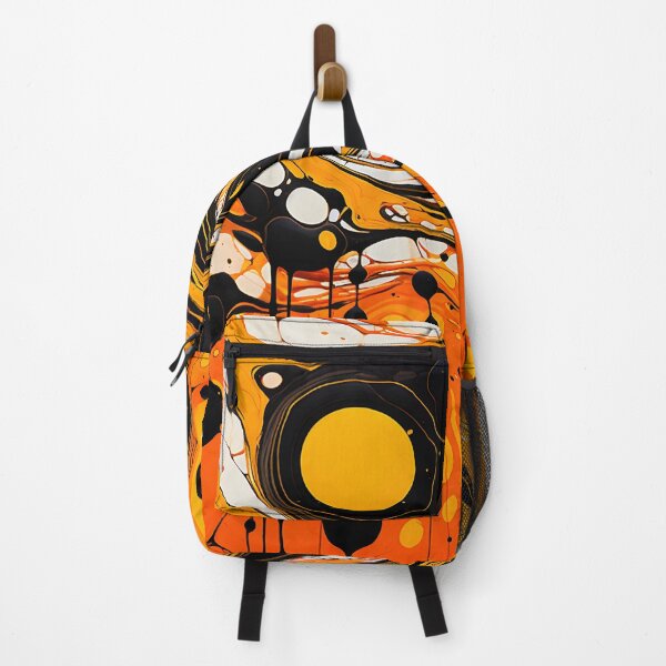 Item preview, Orange and Black Abstract Flow Art designed and sold by VectorPlace.