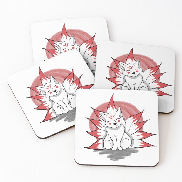 Item preview, Cute Mythical Creatures: 9 Tailed Fox  designed and sold by dmcwilliamart.