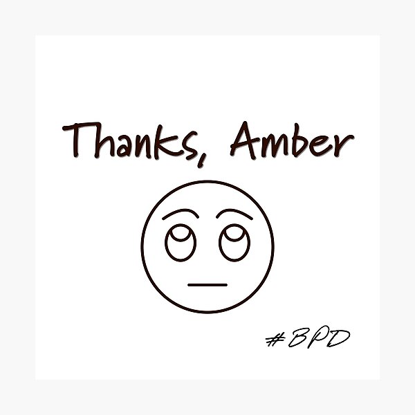 Item preview, Thanks, Amber designed and sold by BorderlineBabes.