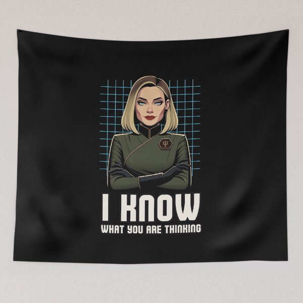 Item preview, I Know What You Are Thinking - Funny Sci-Fi designed and sold by Fenay Designs.