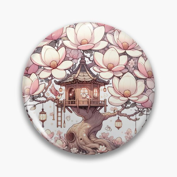 Item preview, Enchanted Arboretum: Magnolia Whispers Treehouse designed and sold by kawaiidoodlesuk.