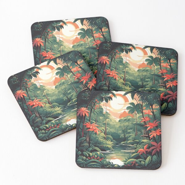 Item preview, Colorful Tropical Rainforest Vibes designed and sold by Bomba Visual.