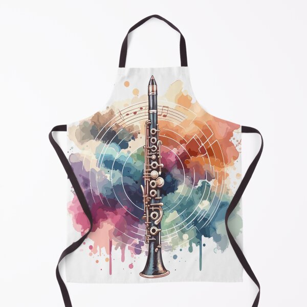 Item preview, Clarinet in watercolors designed and sold by LongIslandDesgn.