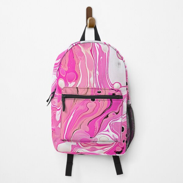 Item preview, Elegant Pink and White Abstract Flow designed and sold by VectorPlace.