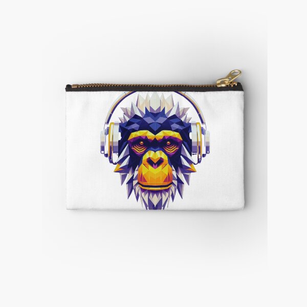 Item preview, un chimpancé alegre con auriculares designed and sold by Arturos31.