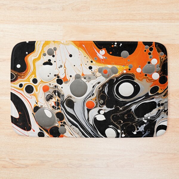 Item preview, Abstract Orange Blaze in Monochrome designed and sold by VectorPlace.