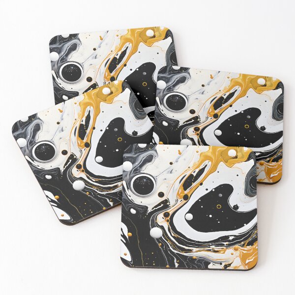 Item preview, Monochrome Abstract with Orange Accents designed and sold by VectorPlace.