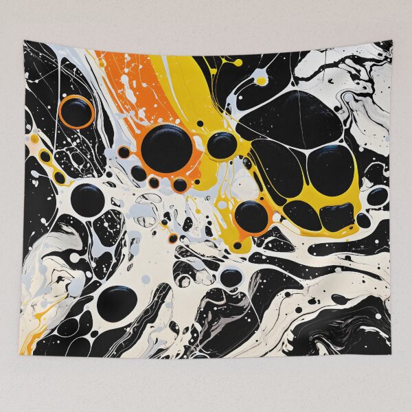Item preview, Vivid Orange Streams in Abstract Swirls designed and sold by VectorPlace.
