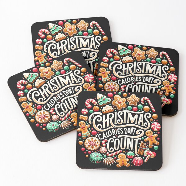 Item preview, Christmas Calories Dont Count Festive Treats Holiday Cheer designed and sold by Quirky Shirts.