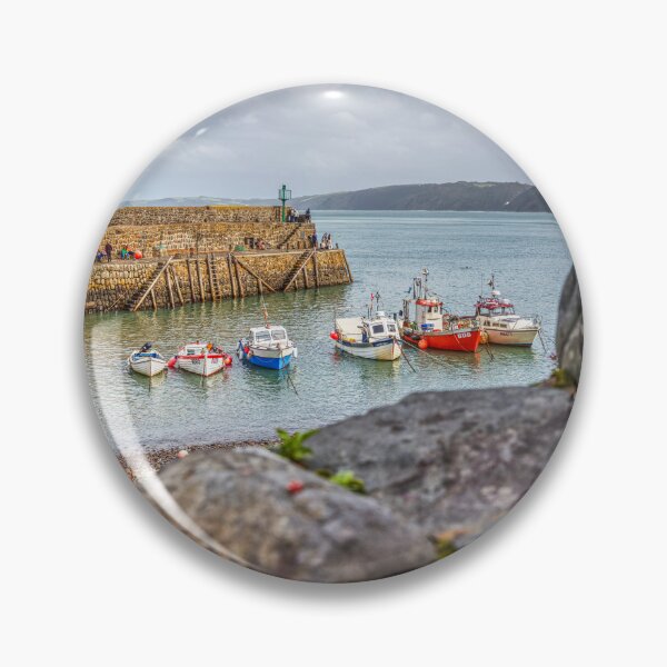 Item preview, Clovelly Stone Wall And Fishing Boats, Devon, England designed and sold by Paul Thompson Photography.