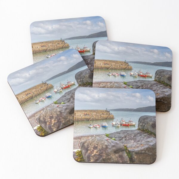 Item preview, Clovelly Stone Wall And Fishing Boats, Devon, England designed and sold by Paul Thompson Photography.